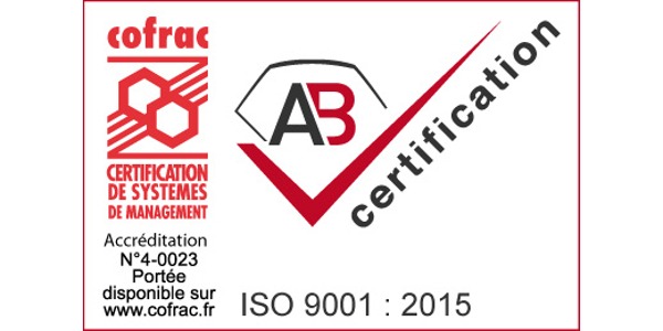 Nous sommes certifiés ISO 9001